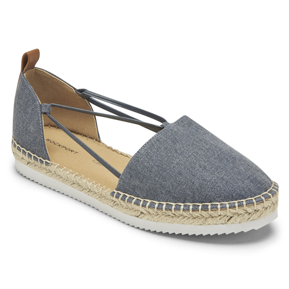 Rockport Slip-Ons Dame Grå - Seaview Bungee - QHOX95681